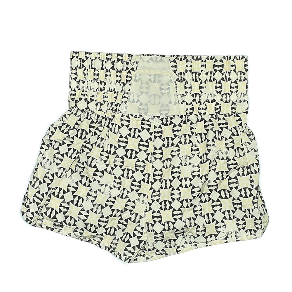Free People Movmeny womans Geometric Black and Cream Bike Shorts size M - Picture 2 of 2